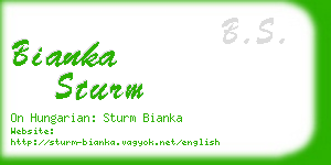 bianka sturm business card